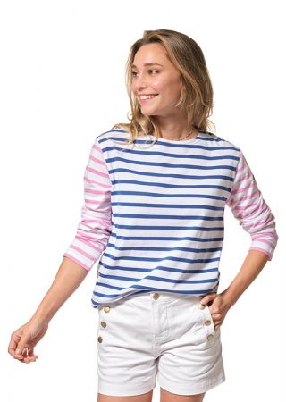 BALLAST Marinière Femme tricolore manches longues HUBLOT