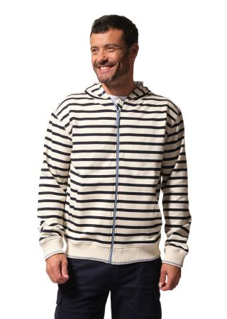 EUCALY Veste zippée homme à capuche en molleton|HUBLOT