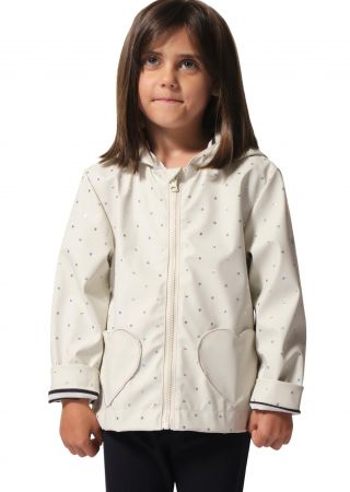 JOI STRASS Ciré zippé à capuche imprimé strass |HUBLOT