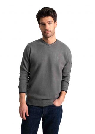 CHRISTIAN Pull homme petit col V |HUBLOT
