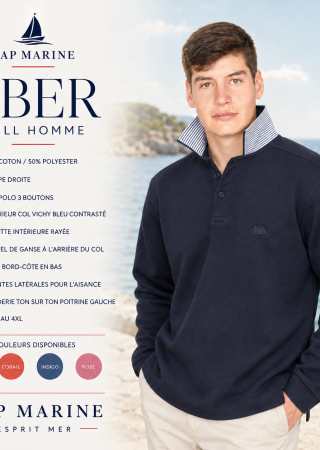 Aber Indigo pull homme Cap Marine