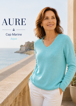 Pull AURE col V-AQUA |Cap Marine