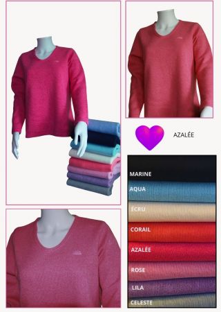 Pull AURE col V Cap Marine AZALÉE