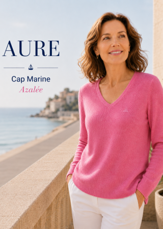 Pull AURE col V-AZALÉE |Cap Marine