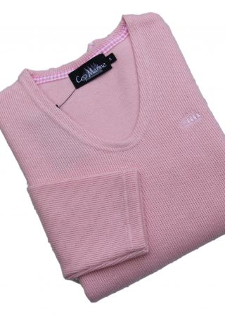 Pull AURE col V Cap Marine  ROSE