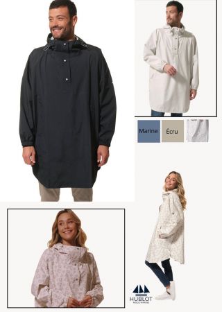 KAPAI Cape de pluie mixe à capuche |HUBLOT