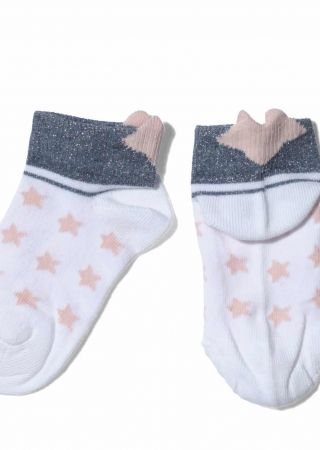 STARS Chausettes enfant avec animation étoiles et petits cœurs HUBLOT