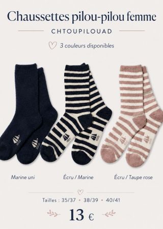 Chaussettes en pilou-pilou femme |HUBLOT ⚓