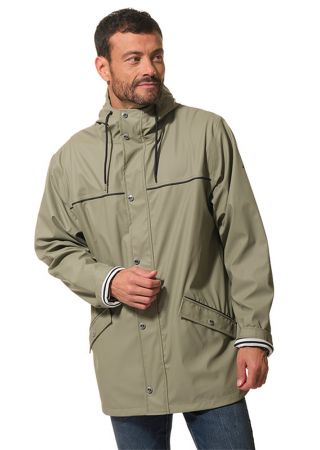 OPLO Ciré homme ciré zippé à capuche coutures étanches |HUBLOT