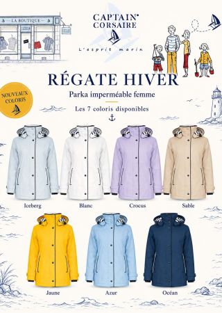 REGATE parka de lluvia mujer capitán Captain Corsaire