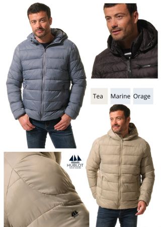 CLARIN Doudoune homme zippée à capuche |HUBLOT