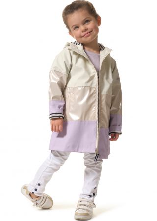 NAUSICA Ciré enfant Long zippé tricolore à capuche HUBLOT.