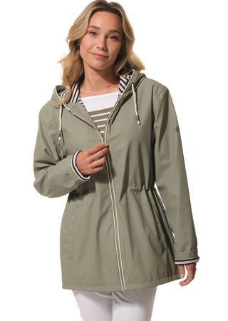 GALLA Ciré femme zippé à capuche avec liens de serrage HUBLOT