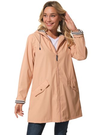LOLA Ciré 3/4  femme zippé à capuche coutures étanches HUBLOT