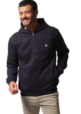 LORIS Veste homme en molleton à capuche et cordons fantaisies|HUBLOT