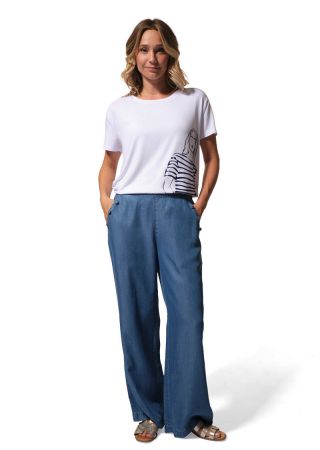 MARISOL Pantalon femme en Tencel |HUBLOT