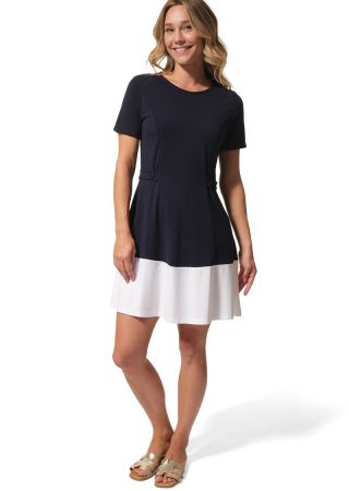 MELANIE Robe coute en coton Punto Roma |HUBLOT