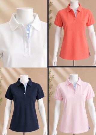 LAITA Polo-4 couleurs-coton piqué femme |Cap Marine