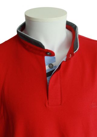 GUILLEC ROUGE polo homme col mao  CAP MARINE