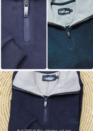 Trieux Bleu Chine pull homme Cap Marine