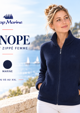 SINOPE Ecru gilet femme Cap Marine