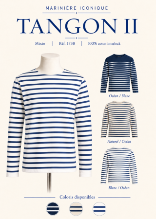 TANGON II Marinière  Adulte Mixte coton interlock |Captain Corsaire