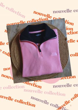 Pull Mixte TRIEUX Cap Marine- Bonbon-Col Antracite