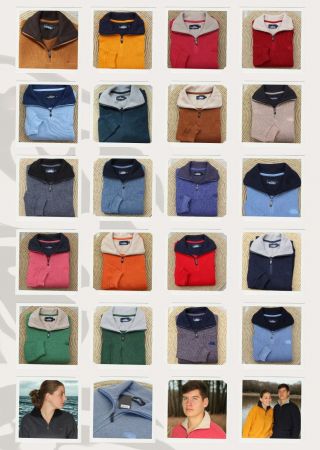 TRIEUX Pull  homme col camionneur CAP MARINE
