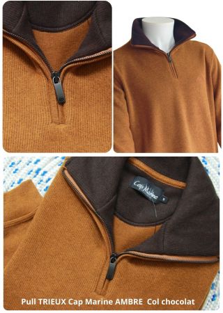 Trieux Bleu Chine pull homme Cap Marine