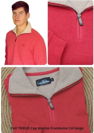 Trieux ROUGE PÊCHEUR pull homme Cap Marine