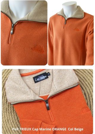 Trieux Bleu Chine pull homme Cap Marine