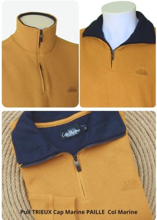 Trieux Bleu Chine pull homme Cap Marine