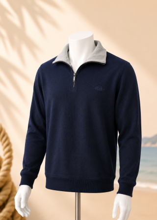 Trieux bleu jean pull homme Cap Marine
