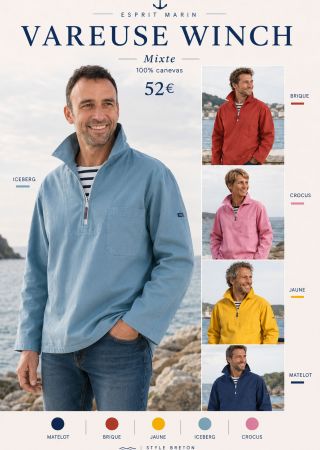 WINCH Vareuse authentique mixte  Adulte |Captain Corsaire ⚓