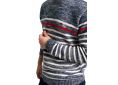 Pull homme rayé ALEC HUBLOT avec double col rond