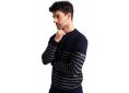Pull marin homme JAMES HUBLOT à boutons épaule