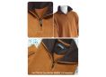 Sweat homme TRIEUX Cap Marine – Col camionneur – Ambre col chocolat