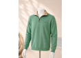 Vert anglais col beige