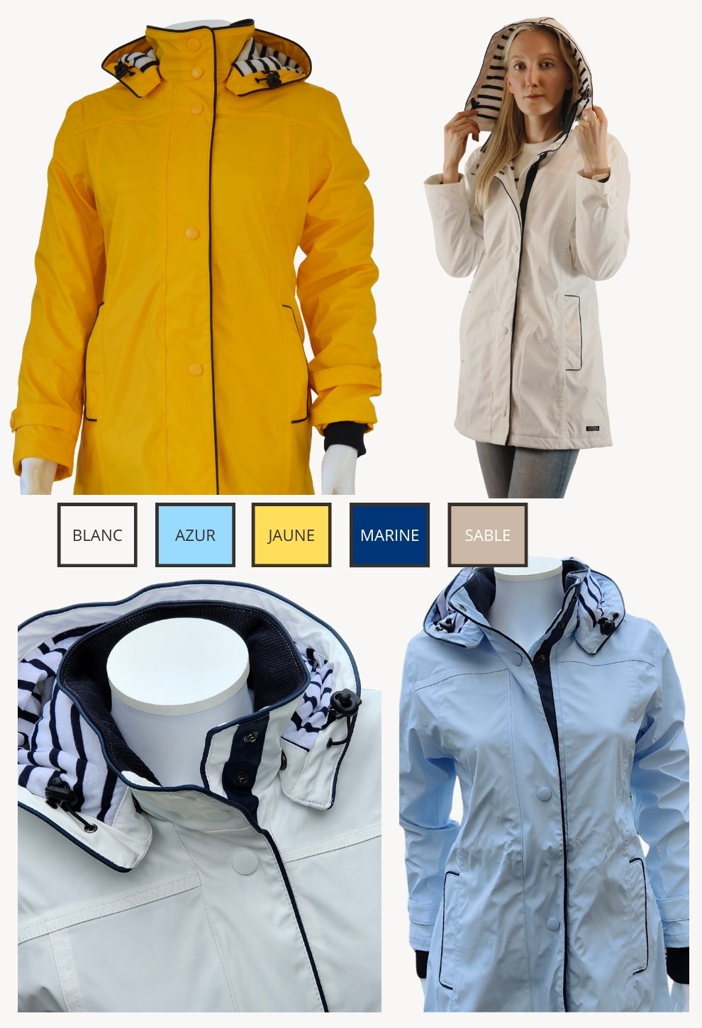 RÉGATE Ciré de pluie ÉTÉ Femme |Captain Corsaire