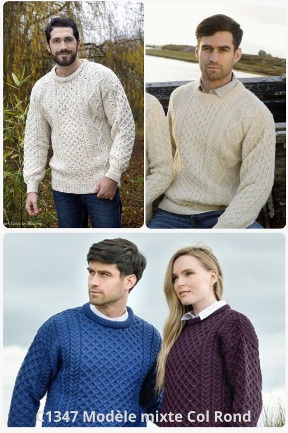 Laine Angora Ralph Lauren - Ralph Lauren - Pull En Tricot D'Aran Tricoté Main Pull Femme Manches Longues Casual