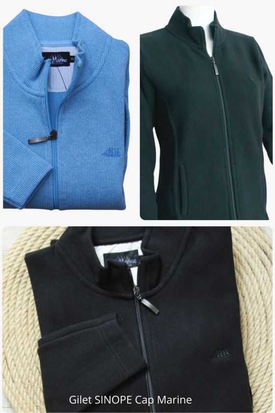 Gilet zippé femme SINOPE-5 couleurs- Cap Marine