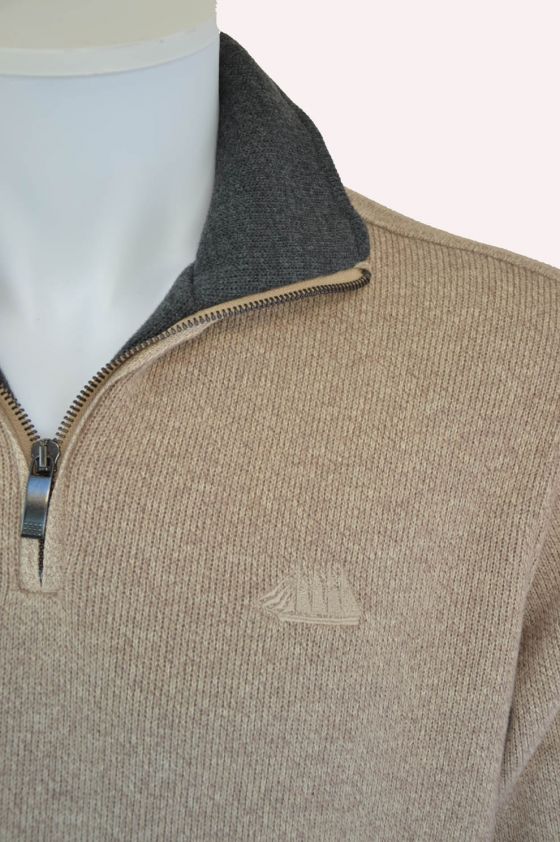 Pull camionneur homme Beige taupe, Pull GREG