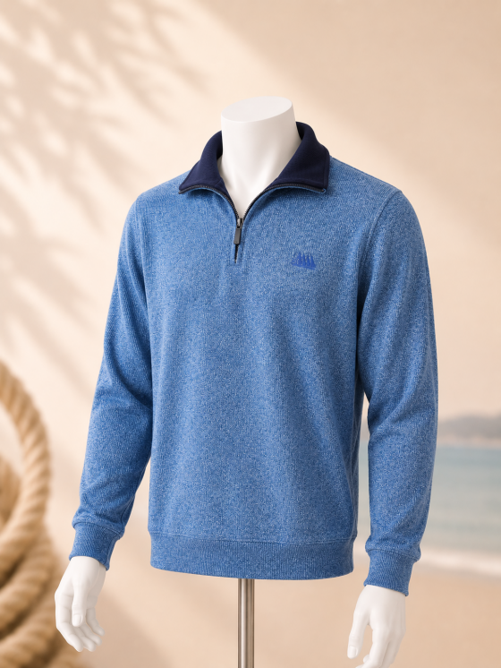 Bleu Topaze col Marine