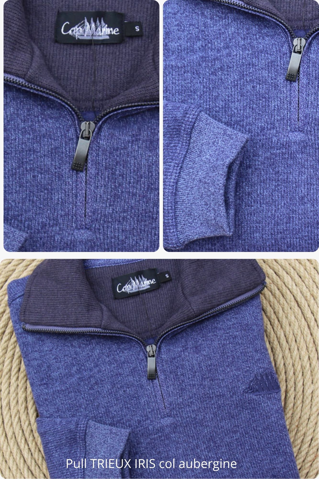 Pull Golf Sun Mountain Homme – Capri Bleu Bruyère Taille M, Seconde Couche